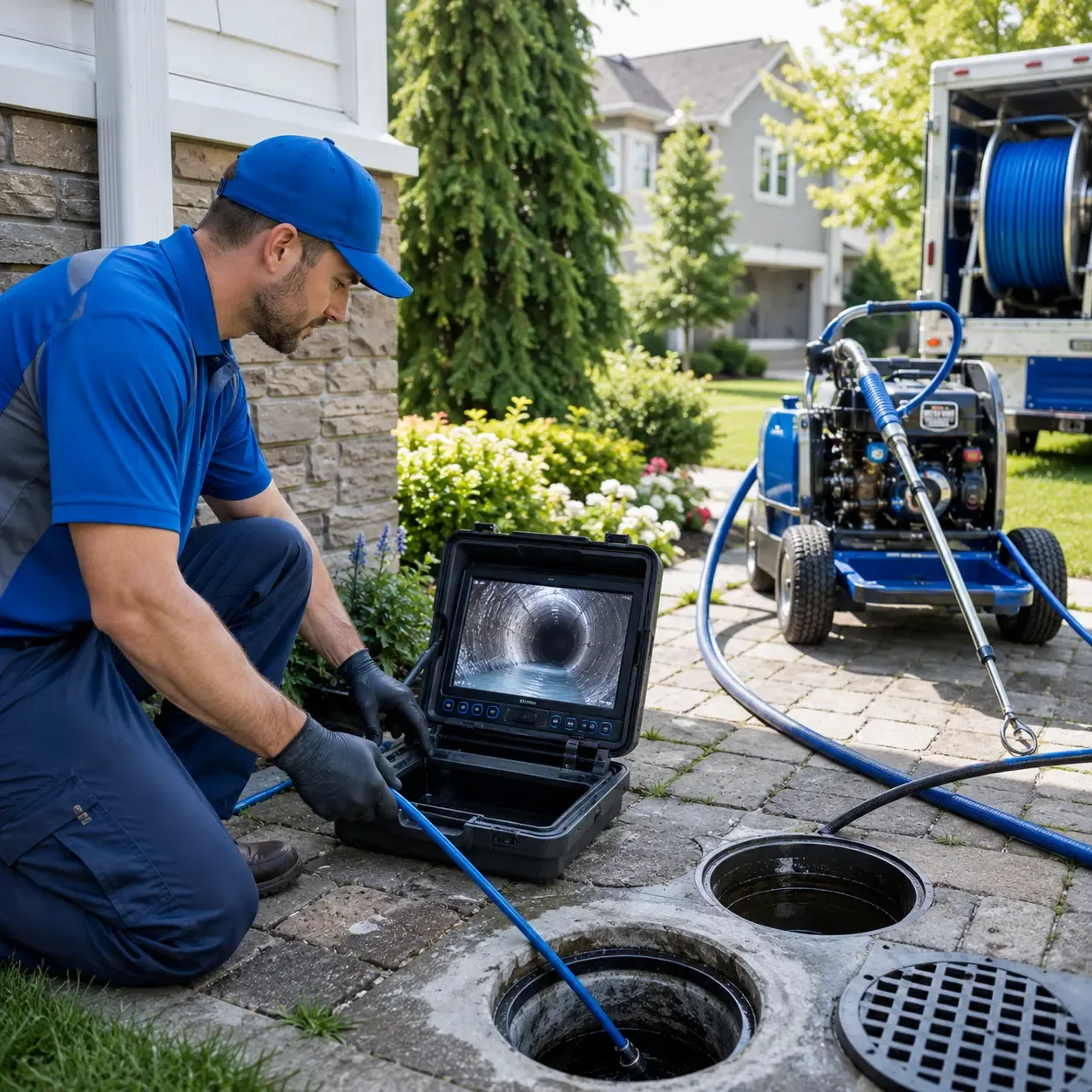 Outdoor drain cleaning professionals serving Bradford, RI